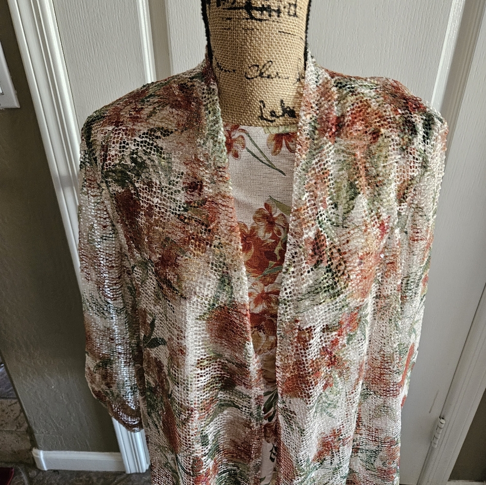 NWT ☆ Kasper 2 Piece ~Jacket & Top Set. Size Large,  Brand NEW!